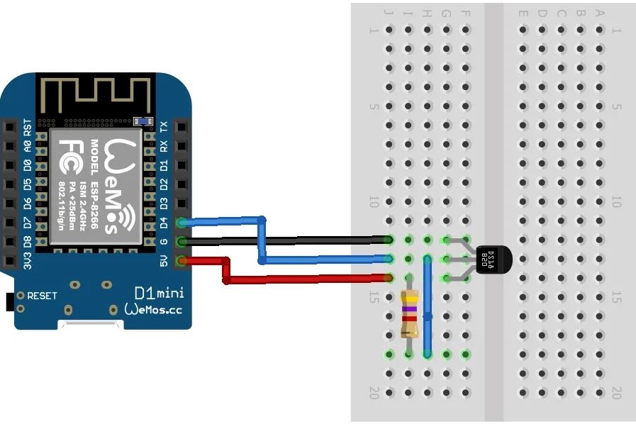 D1 mini esp8266 схема